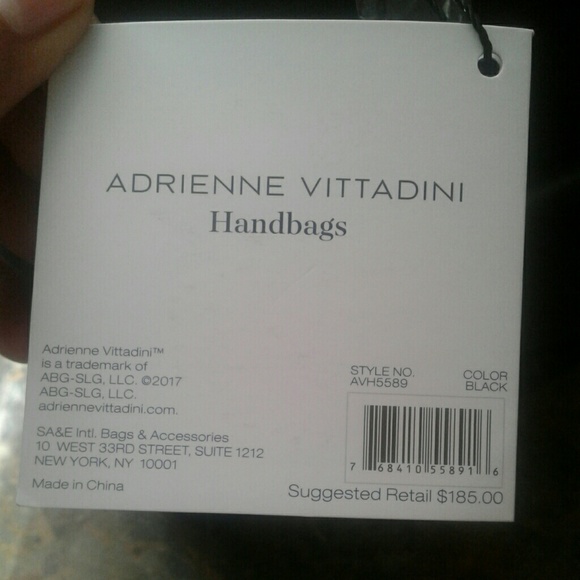 Adrienne Vittadini Black Tote Bag - Picture 4 of 4